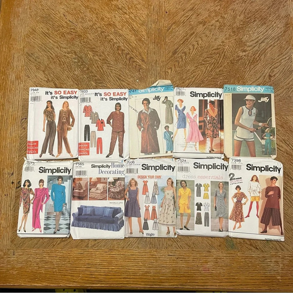 Lot Of 10 Simplicity, It’s So Easy It’s Simplicity, Simplicity Home Decorating. - Picture 1 of 6